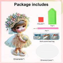 Load image into Gallery viewer, Cute Girl Diamond Painting Desktop Ornaments Kit for Home Office Decor (C)