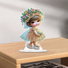 Load image into Gallery viewer, Cute Girl Diamond Painting Desktop Ornaments Kit for Home Office Decor (C)