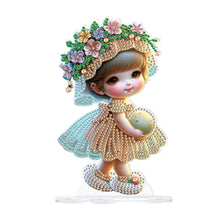 Load image into Gallery viewer, Cute Girl Diamond Painting Desktop Ornaments Kit for Home Office Decor (C)
