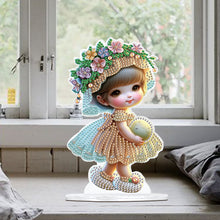 Load image into Gallery viewer, Cute Girl Diamond Painting Desktop Ornaments Kit for Home Office Decor (C)