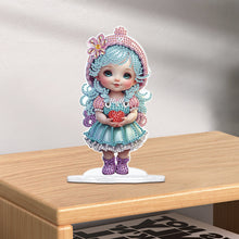 Load image into Gallery viewer, Cute Girl Diamond Painting Desktop Ornaments Kit for Home Office Decor (D)