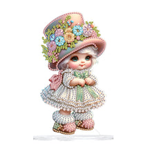 Load image into Gallery viewer, Cute Girl Diamond Painting Desktop Ornaments Kit for Home Office Decor (F)