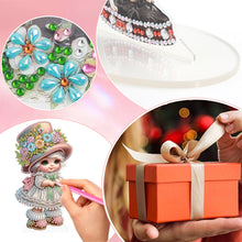 Load image into Gallery viewer, Cute Girl Diamond Painting Desktop Ornaments Kit for Home Office Decor (F)