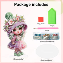 Load image into Gallery viewer, Cute Girl Diamond Painting Desktop Ornaments Kit for Home Office Decor (I)