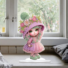 Load image into Gallery viewer, Cute Girl Diamond Painting Desktop Ornaments Kit for Home Office Decor (I)