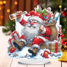Load image into Gallery viewer, Santa Claus Diamond Painting Desktop Ornaments Kit Christmas Table Decor (D)