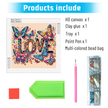 Load image into Gallery viewer, Diamond Painting - Partial Special Shaped - Butterfly (30*30CM)