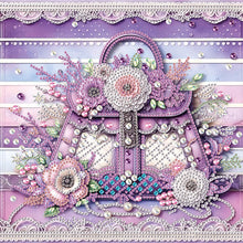 Load image into Gallery viewer, Diamond Painting - Partial Special Shaped - flower bag (30*30CM)