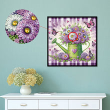 Load image into Gallery viewer, Diamond Painting - Partial Special Shaped - flower watering can (30*30CM)