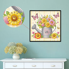 Load image into Gallery viewer, Diamond Painting - Partial Special Shaped - flower watering can (30*30CM)