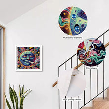 Load image into Gallery viewer, Diamond Painting - Partial Special Shaped - Funny sun and moon (30*30CM)