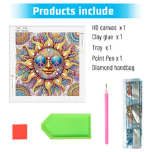 Load image into Gallery viewer, Diamond Painting - Partial Special Shaped - Funny sun and moon (30*30CM)