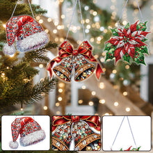 Load image into Gallery viewer, 3Pcs Acrylic Winter Christmas 5D DIY Diamond Painting Dot Pendant for Wall Decor