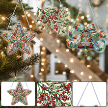 Load image into Gallery viewer, 3Pcs Acrylic Winter Christmas 5D DIY Diamond Painting Dot Pendant for Wall Decor