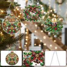 Load image into Gallery viewer, 3Pcs Acrylic Winter Christmas 5D DIY Diamond Painting Dot Pendant for Wall Decor