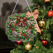 Load image into Gallery viewer, 3Pcs Acrylic Winter Christmas 5D DIY Diamond Painting Dot Pendant for Wall Decor