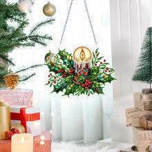 Load image into Gallery viewer, 3Pcs Acrylic Winter Christmas 5D DIY Diamond Painting Dot Pendant for Wall Decor