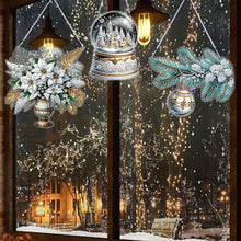 Load image into Gallery viewer, 3Pcs Acrylic Winter Christmas 5D DIY Diamond Painting Dot Pendant for Wall Decor