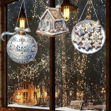 Load image into Gallery viewer, 3Pcs Acrylic Winter Christmas 5D DIY Diamond Painting Dot Pendant for Wall Decor