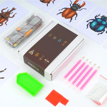 Load image into Gallery viewer, Mini Diamond Painting Set - Full Round - Insects (12*17CM)