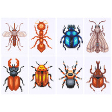 Load image into Gallery viewer, Mini Diamond Painting Set - Full Round - Insects (12*17CM)