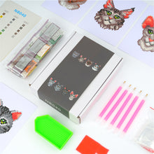 Load image into Gallery viewer, Mini Diamond Painting Set - Full Round - Cats (12*17CM)