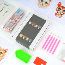 Load image into Gallery viewer, Mini Diamond Painting Set - Full Round - Cats (12*17CM)