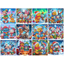 Load image into Gallery viewer, Mini Diamond Painting Set - Full Round - Halloween Disney (15*15CM)