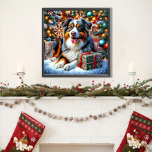 Load image into Gallery viewer, AB Diamond Painting - Full Square - Christmas Border Collie (40*40CM)