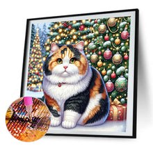 Load image into Gallery viewer, AB Diamond Painting - Full Square - Christmas Calico Cat (40*40CM)