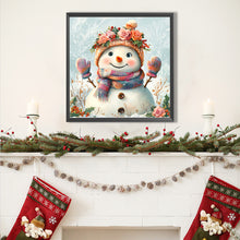 Load image into Gallery viewer, AB Diamond Painting - Full Square - Colorful Scarf Snowman (40*40CM)