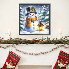 Load image into Gallery viewer, AB Diamond Painting - Full Square - Yellow Scarf Snowman (40*40CM)