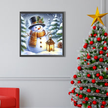 Load image into Gallery viewer, AB Diamond Painting - Full Square - Yellow Scarf Snowman (40*40CM)