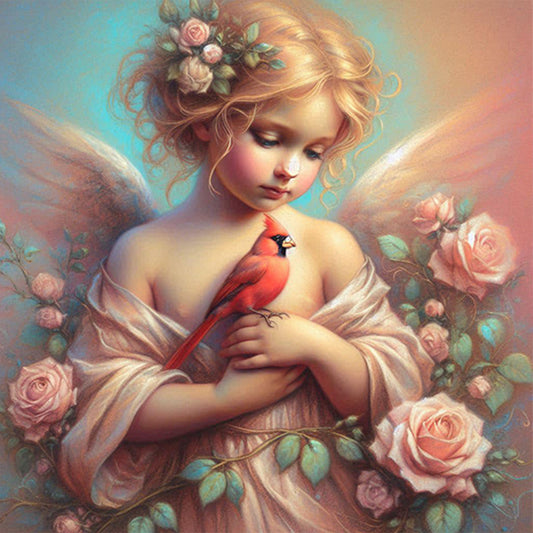 AB Diamond Painting - Full Round - Cardinal angel (40*40CM)