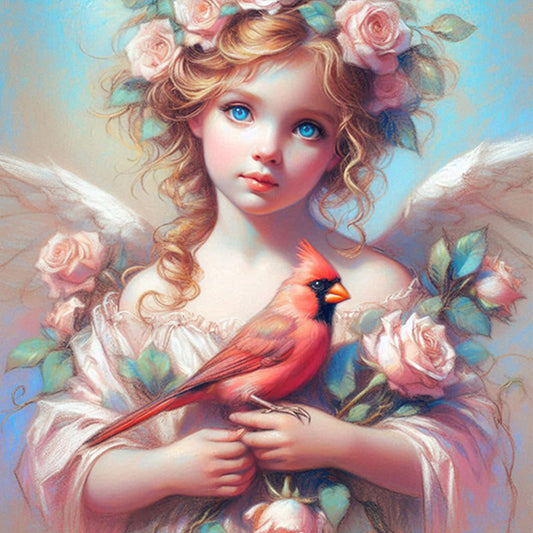 AB Diamond Painting - Full Round - Cardinal angel (40*40CM)