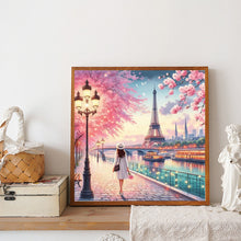Load image into Gallery viewer, Diamond Painting - Full Round - Walking under the Paris Tower (40*40CM)