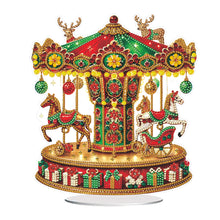 Load image into Gallery viewer, Acrylic Carousel Diamond Painting Desktop Ornaments Kit for Adults (Christmas)