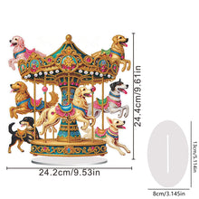 Load image into Gallery viewer, Acrylic Carousel Diamond Painting Desktop Ornaments Kit for Adults (Dogs)
