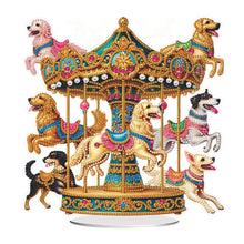Load image into Gallery viewer, Acrylic Carousel Diamond Painting Desktop Ornaments Kit for Adults (Dogs)