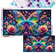 Load image into Gallery viewer, Diamond Painting - Full Round - Butterflies and Flowers (70*40CM)