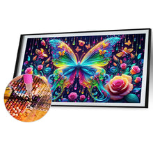 Load image into Gallery viewer, Diamond Painting - Full Round - Butterflies and Flowers (70*40CM)