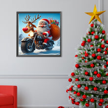 Load image into Gallery viewer, Diamond Painting - Full Round - Santa Claus on a Motorcycle (40*40CM)