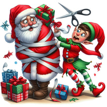 Load image into Gallery viewer, Diamond Painting - Full Round - Bound Santa Claus (40*40CM)