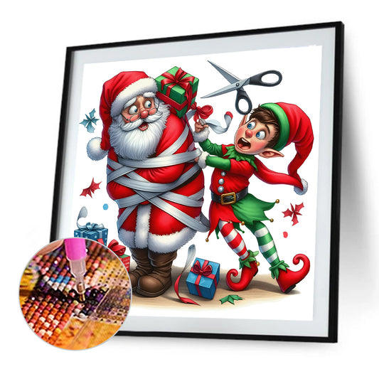 Diamond Painting - Full Round - Bound Santa Claus (40*40CM)
