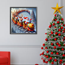 Load image into Gallery viewer, Diamond Painting - Full Round - Santa Claus on a Roller Coaster (40*40CM)