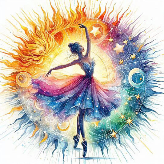 AB Diamond Painting - Full Round - Ballet Girl (40*40CM)