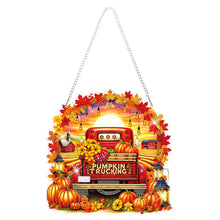 Load image into Gallery viewer, Acrylic Special Shaped Pumpkin Truck Harvest Hanging Diamond Kits for Beginner