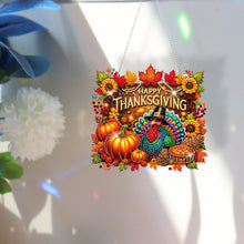 Load image into Gallery viewer, Acrylic Special Shaped Fall Thanksgiving Turkey Hanging Diamond Art Kit for Home