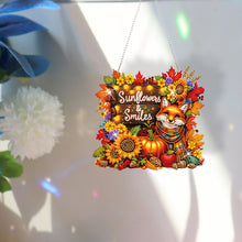 Load image into Gallery viewer, Acrylic Special Shaped Fall Sunflowers Smiles Hanging Diamond Kits for Beginner