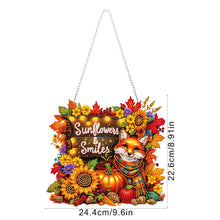 Load image into Gallery viewer, Acrylic Special Shaped Fall Sunflowers Smiles Hanging Diamond Kits for Beginner
